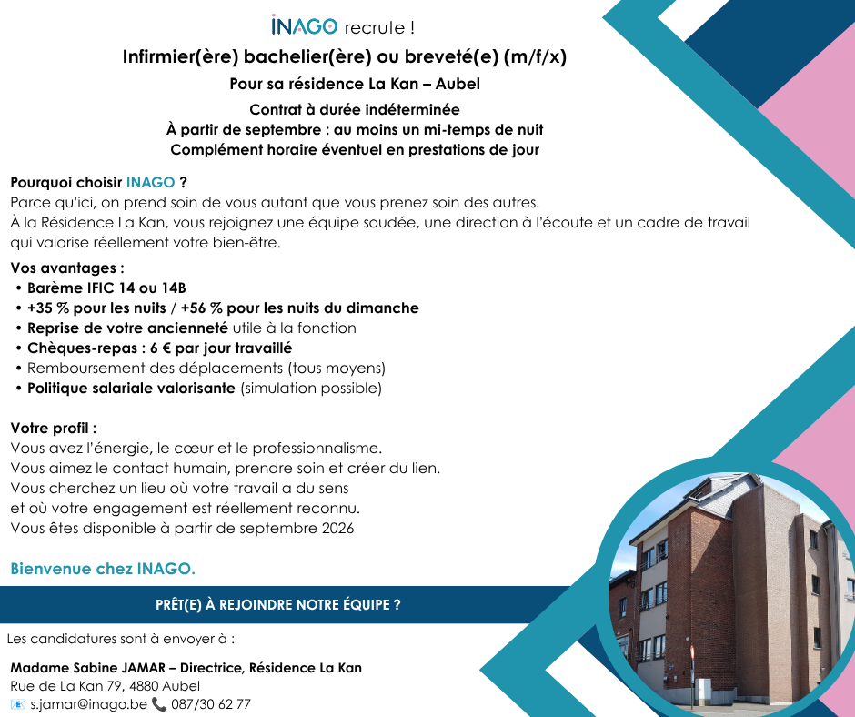 Recrutement infirmier JOUR + NUIT La Kan à partir de septembre.png